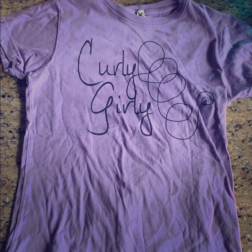 Curly Girl Lavender tee